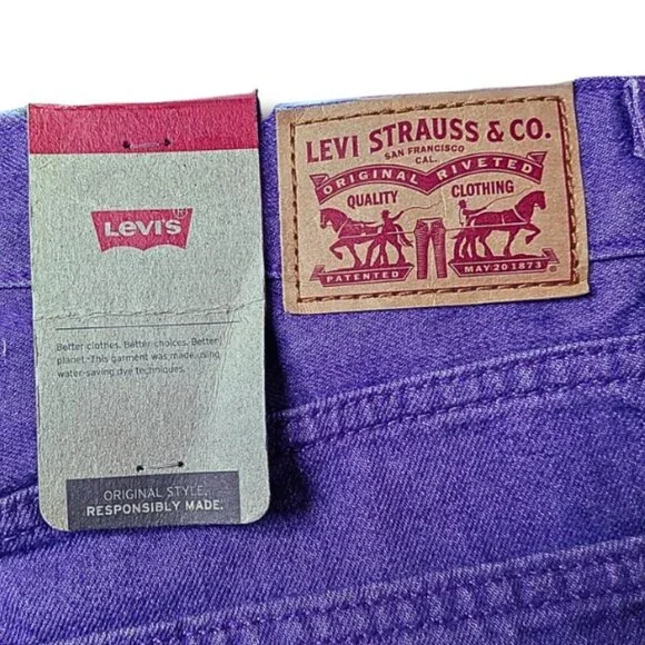 NWT - LEVIS WOMEN CONTOUR VALLEY PURPLE ANY SEASON JEANS DESIGNED FOR THE FUN - Picture 4 of 9